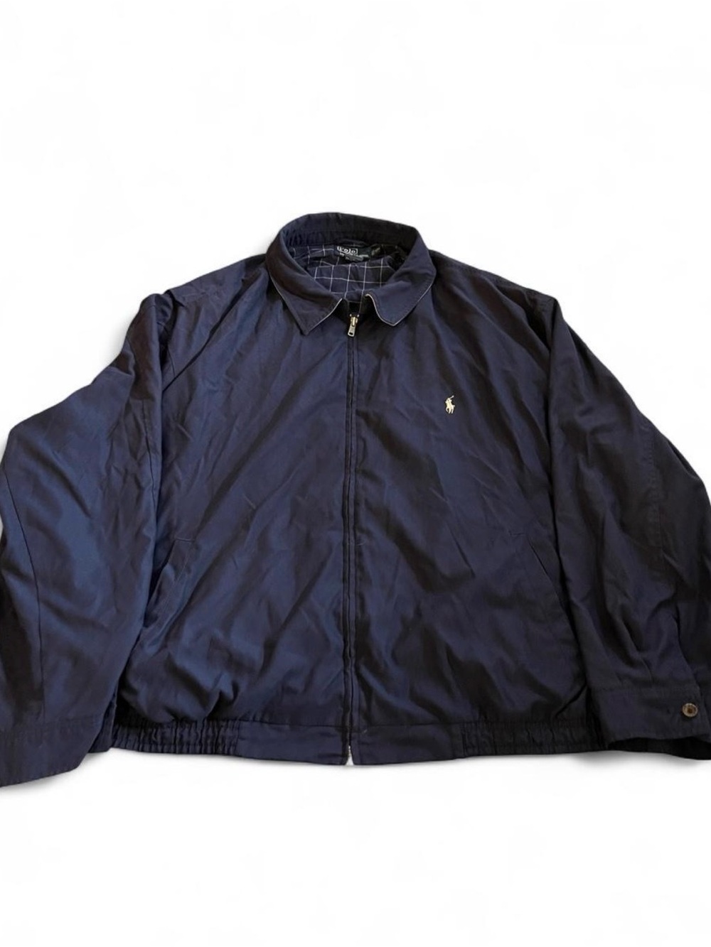 Men’s Vintage 90s Polo Ralph Lauren Harrington Jacket Navy Size 4XB